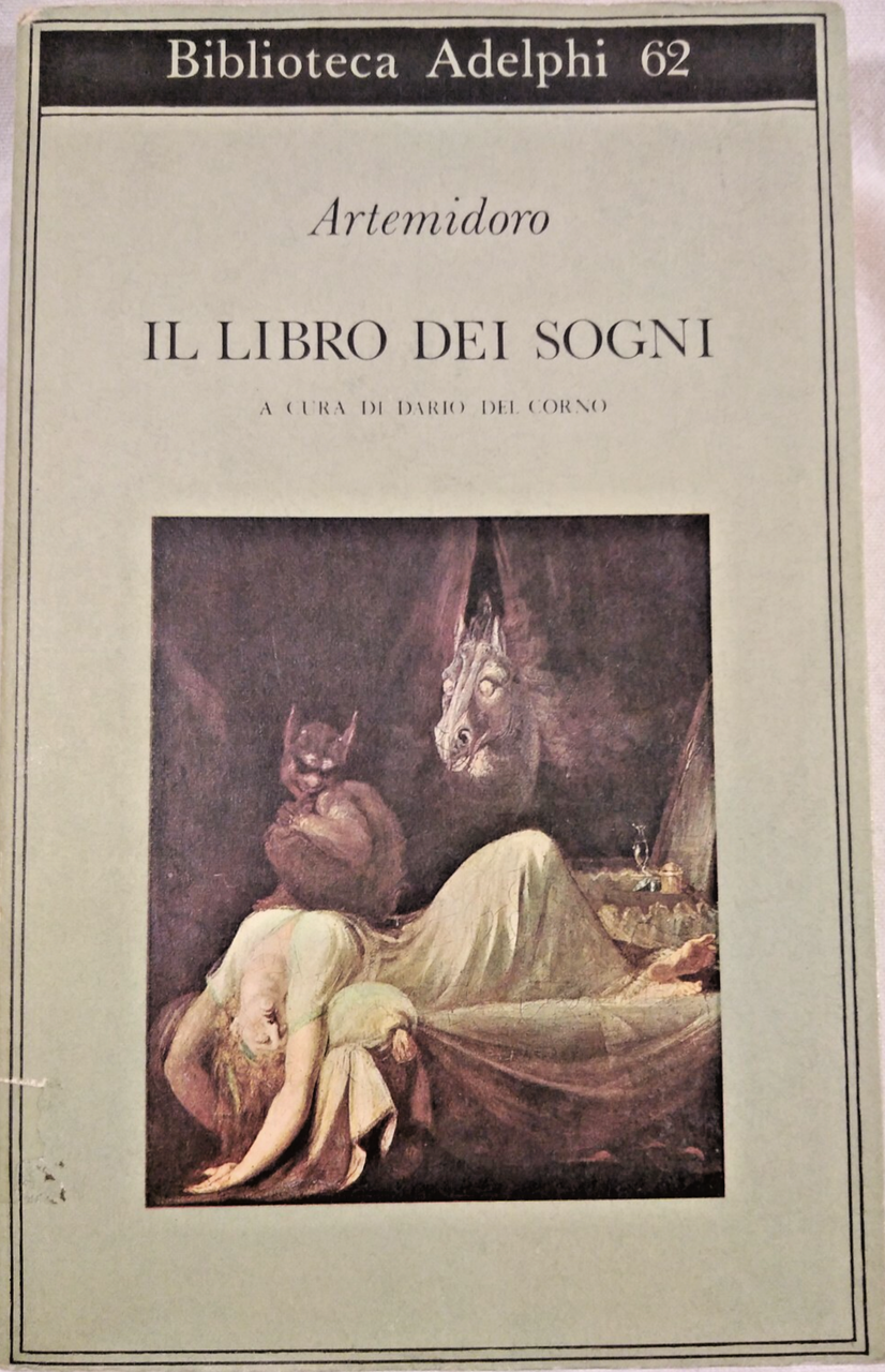 IL LIBRO DEI SOGNI DI ARTEMIDORO Adelphi Biblioteca 1975 libro