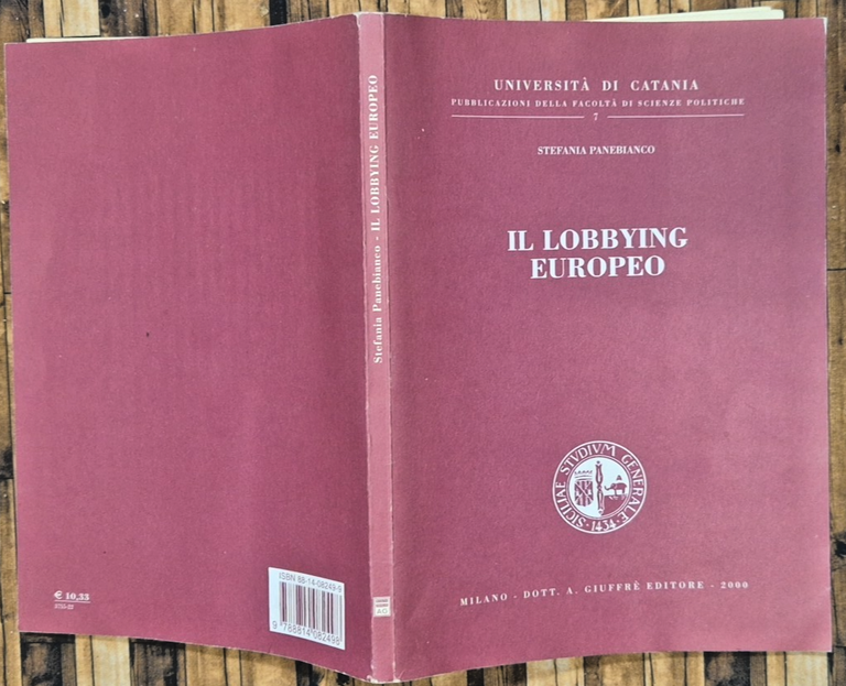 IL LOBBYING EUROPEO di Stefania Panebianco 2000 Giuffre Libro | Immagine Gallery 2