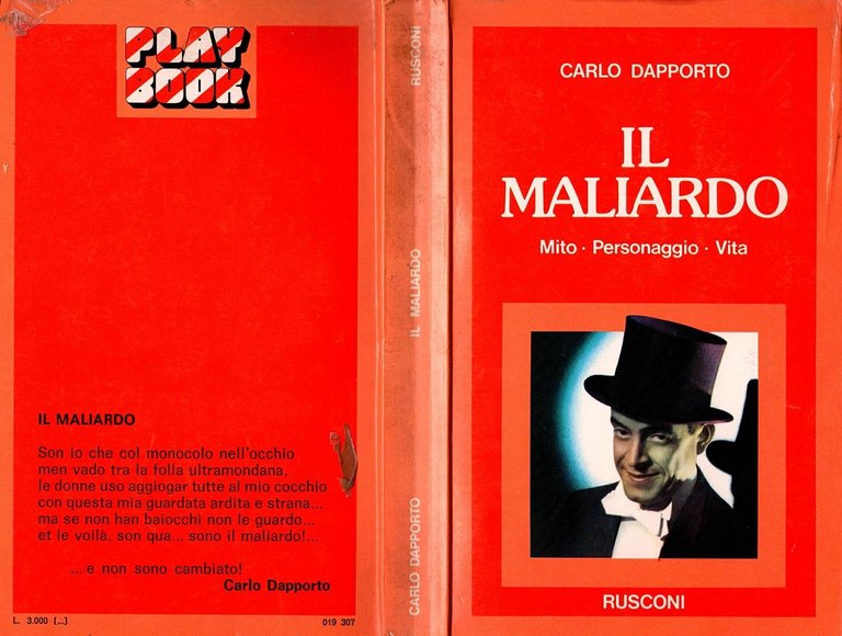 IL MALIARDO MITO PERSONAGGIO VITA di Carlo Dapporto 1977 Rusconi …