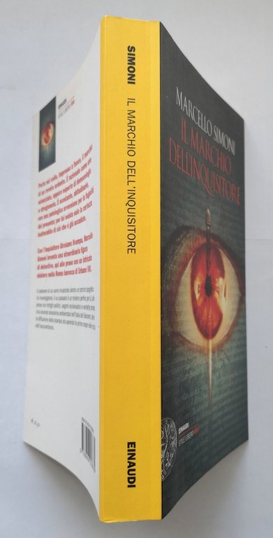 IL MARCHIO DELL'INQUISITORE di Marcello Simoni 2016 Einaudi Libro romanzo