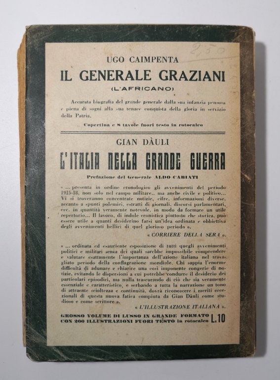 IL MARESCIALLO BADOGLIO di Ugo Caimpenta 1936 Aurora Libro Biografia …