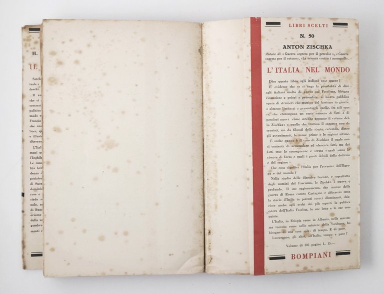 IL MEDITERRANEO di Hummel e Siewert 1938 Bompiani Libri scelti …