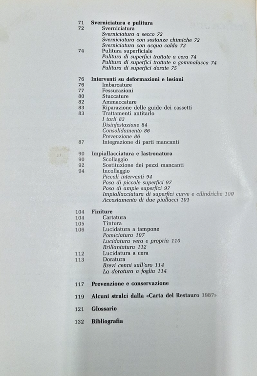 IL MOBILE D'ANTIQUARIATO di Ferrozzi Cremona 1989 Zanichelli Libro restauro