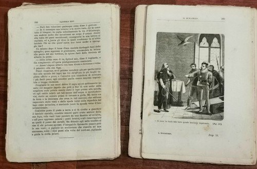 IL MONASTERO volume IV di Walter Scott 1870 Simonetti libro …