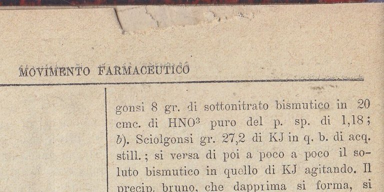 IL MOVIMENTO FARMACEUTICO giornale quindicinale Annata 1889 1891 1892 1893 …