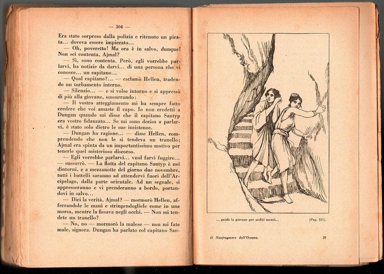 IL NAUFRAGATORE DELL'OCEANO di Luigi Motta 1933 Barion Libro romanzo …