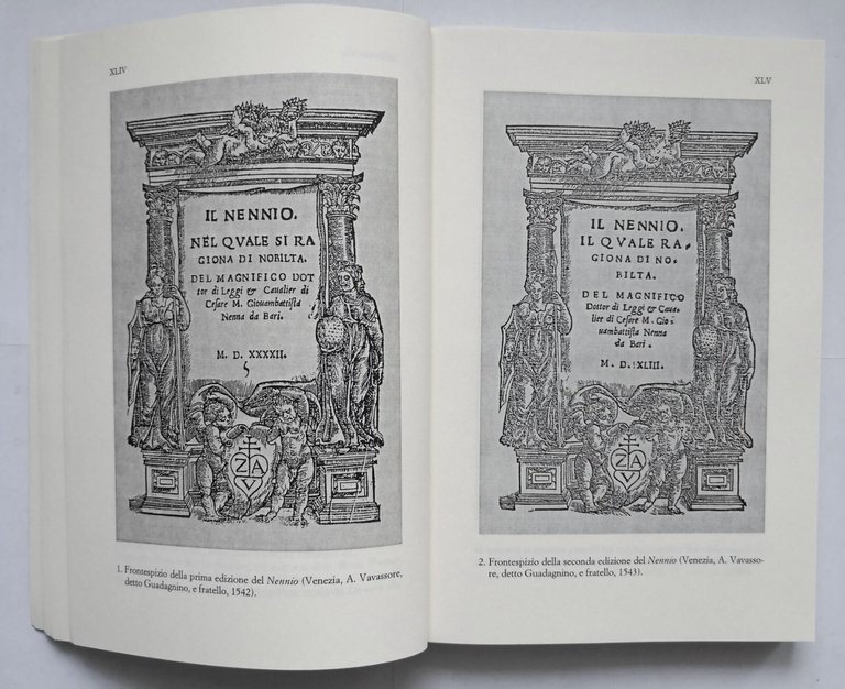 IL NENNIO IL QUALE RAGIONA DI NOBILTÀ Giovan Battista Nenna …