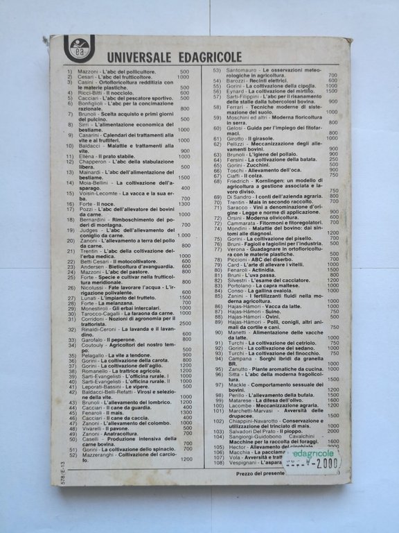 IL NOCE di Vincenzo Forte 1977 Edizioni Agricole libro manuale …