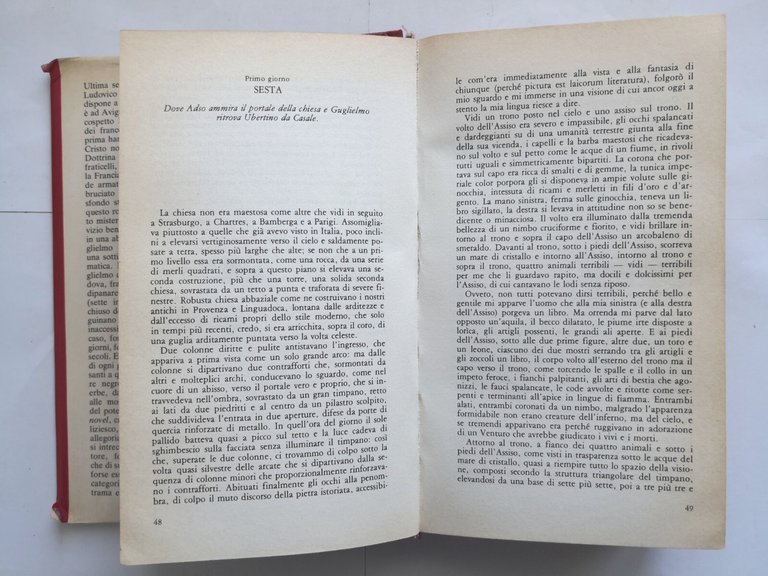 IL NOME DELLA ROSA di Umberto Eco 1981 Bompiani Libro …