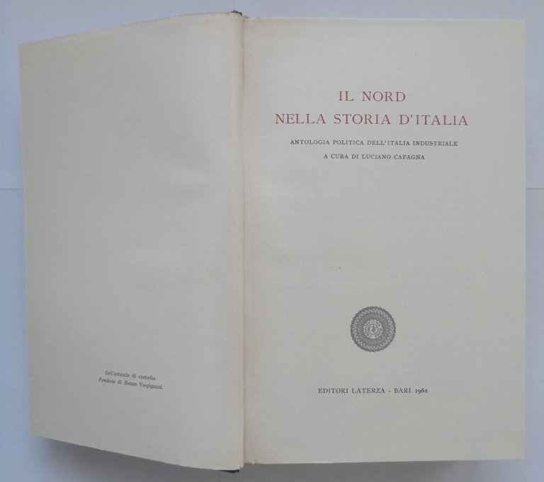 IL NORD NELLA STORIA D'ITALIA a cura di Luciano Cafagna …