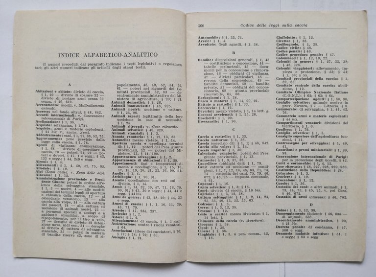 IL NUOVO CODICE DELLA CACCIA di Tommaso Perseo 1956 Nostra …