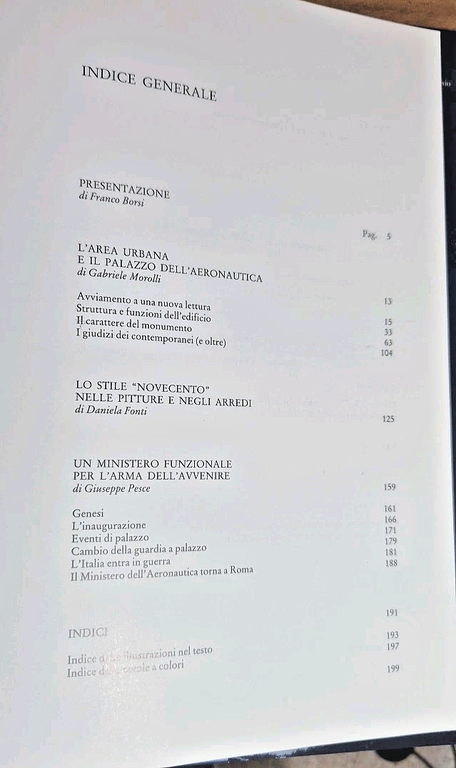IL PALAZZO DELL'AERONAUTICA di Morollo Fonti Pesce 1989 Editalia Libro