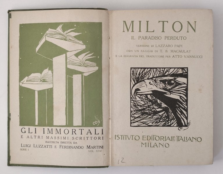 IL PARADISO PERDUTO di John Milton - Istituto Editoriale Italiano …