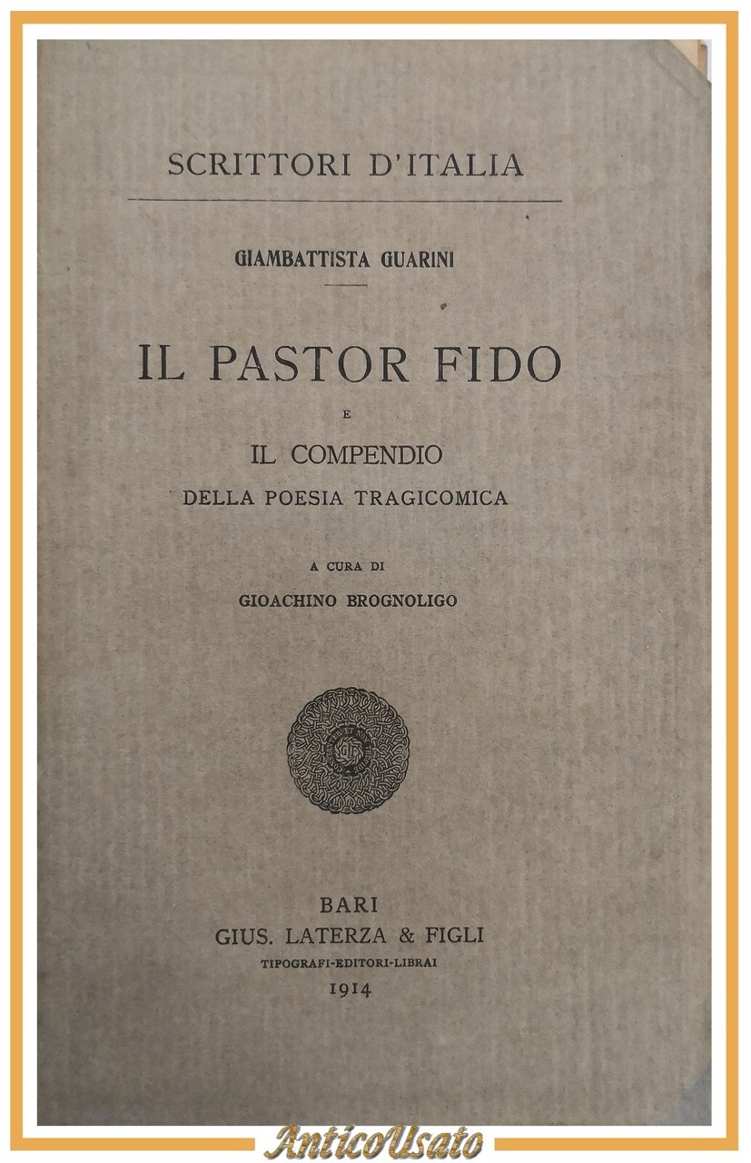 IL PASTOR FIDO E IL COMPENDIO DELLA POESIA TRAGICOMICA di …
