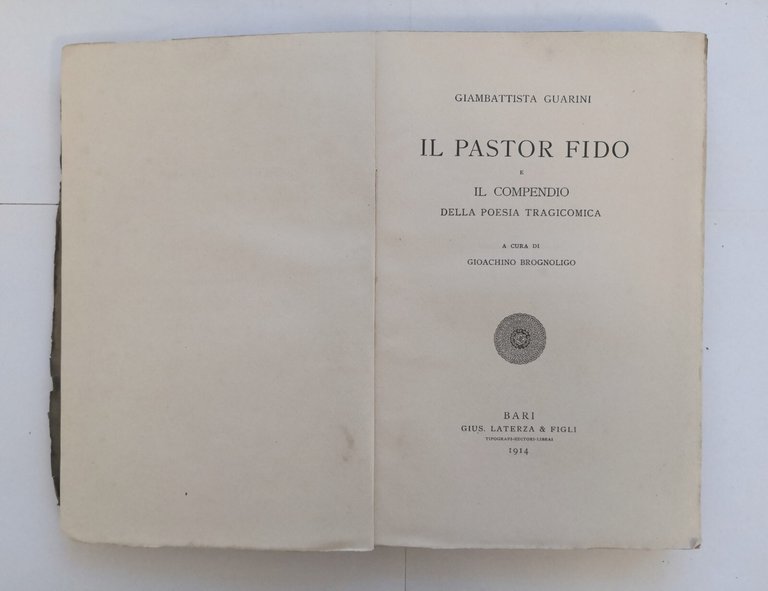 IL PASTOR FIDO E IL COMPENDIO DELLA POESIA TRAGICOMICA di …