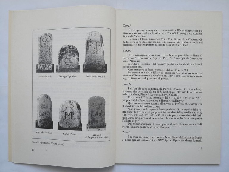 IL PIANO DELLE FOSSE DI CERIGNOLA di Tomassino Conte 1988 …
