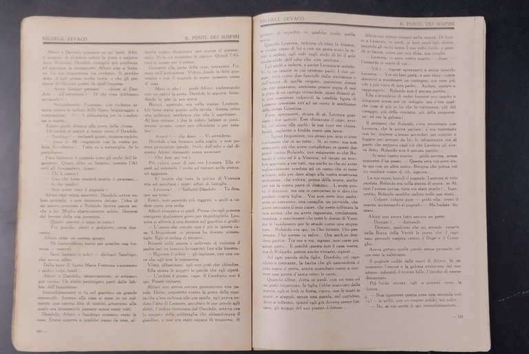 IL PONTE DEI SOSPIRI di Michele Zevaco 1921 Gloriosa Libro …