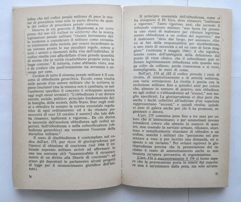 IL POTERE REPRESSIVO L'INGIUSTIZIA MILITARE di Canestrini e Paladini 1973