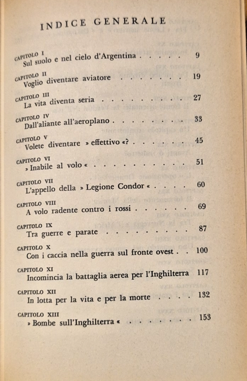 IL PRIMO E L'ULTIMO del generale Adolf Galland 1964 Longanesi …