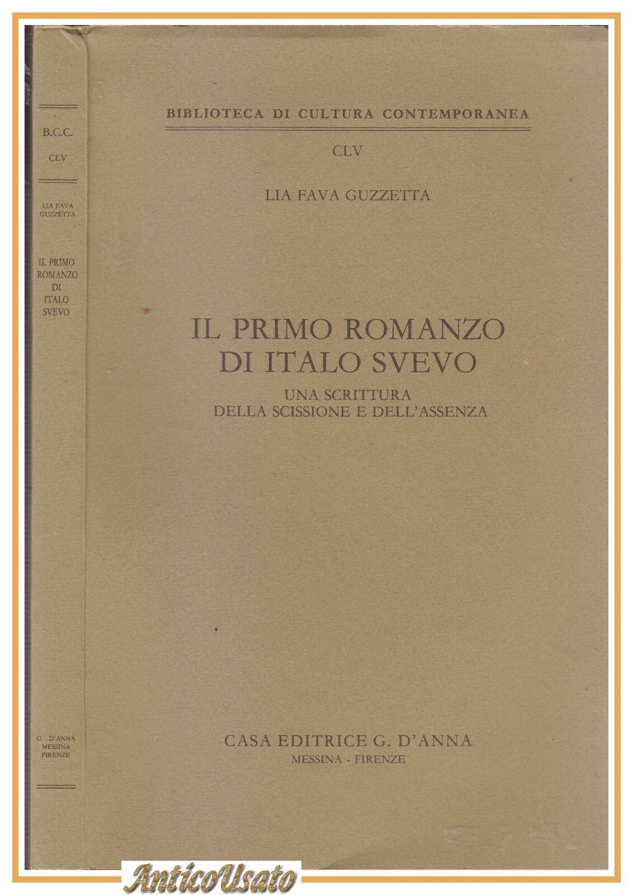 IL PRIMO ROMANZO DI ITALO SVEVO di Lia Fava Guzzetta …