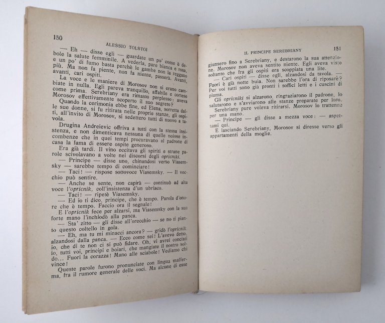 IL PRINCIPE SEREBRIANY di Alessio Tolstoi 1964 Sonzogno Libro Romanzo