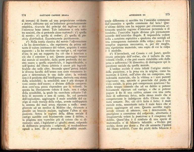 IL PROBLEMA DEL FONDAMENTO DELL'ETICA di Gaetano Capone Braga 1945 …