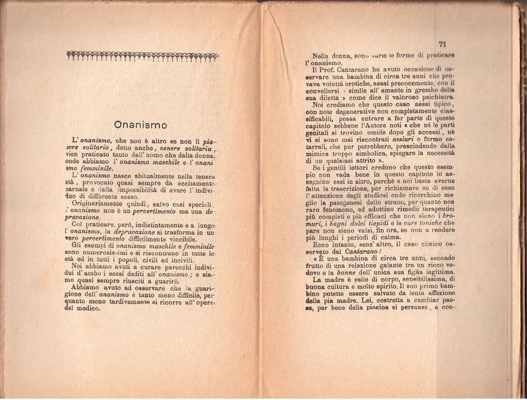 IL PROBLEMA DELL'OMOSESSUALITÀ di Fabiani 1900 Libro degenerazioni sessuali