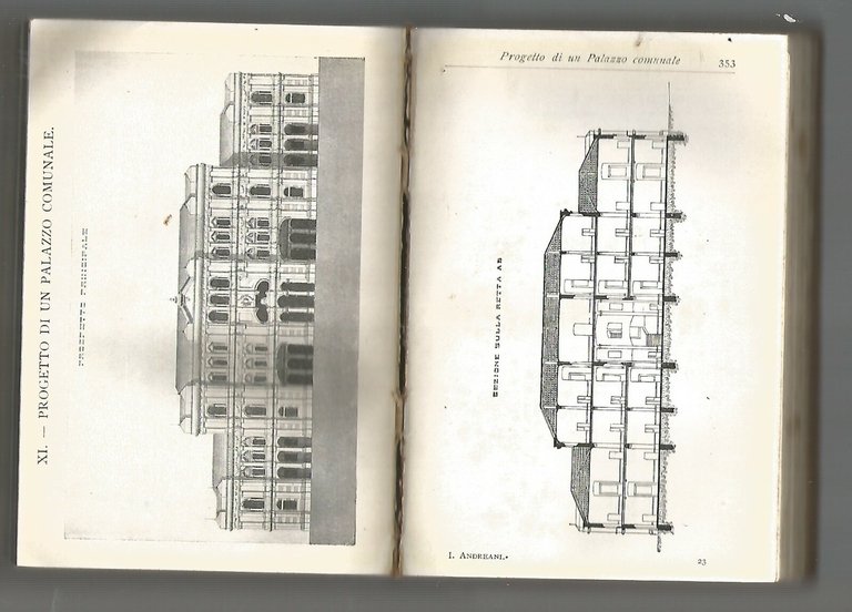 IL PROGETTISTA MODERNO DI COSTRUZIONI ARCHITETTONICHE Andreani 1911 Hoepli libro