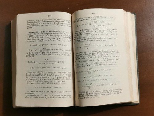 IL PRONTUARIO DEL CEMENTO ARMATO di Luigi Santarella 1952 Hoepli …