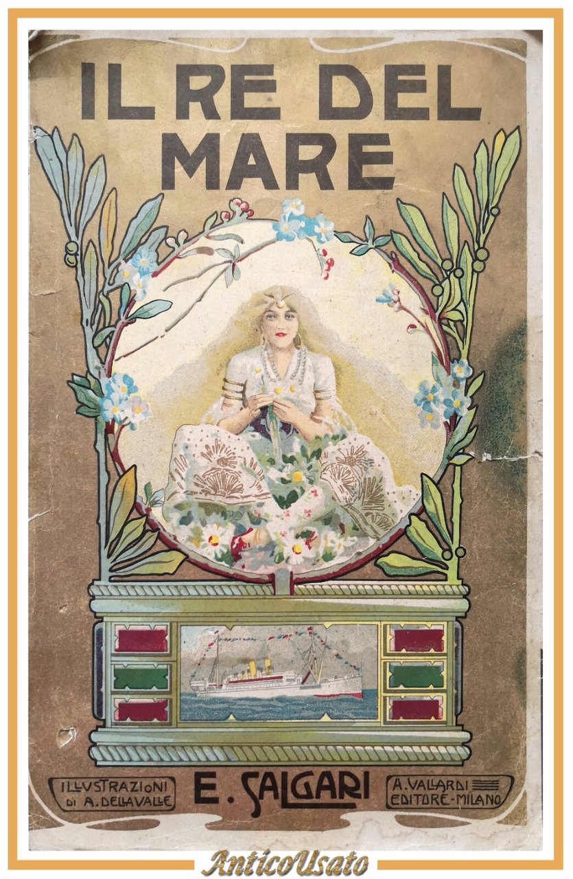 IL RE DEL MARE romanzo di Emilio Salgari 1931 Antonio …