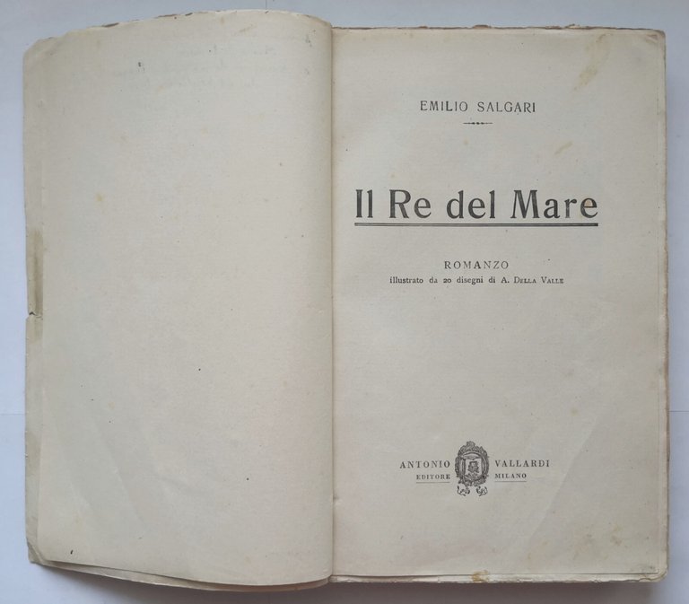 IL RE DEL MARE romanzo di Emilio Salgari 1931 Antonio …