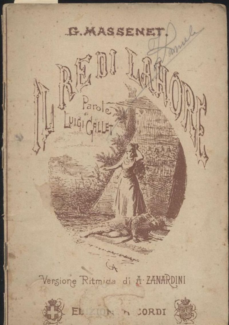 IL RE DI LAHORE Giulio Massenet -Ricordi editore fine ‘800 …