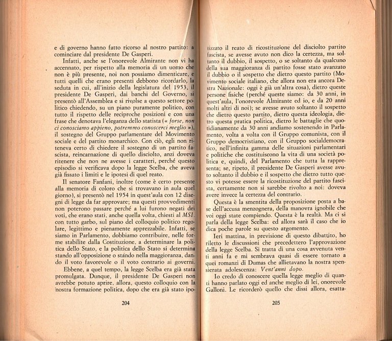 IL REGIME CONTRO LA DESTRA Prefazione di Giorgio Almirante 1973 …