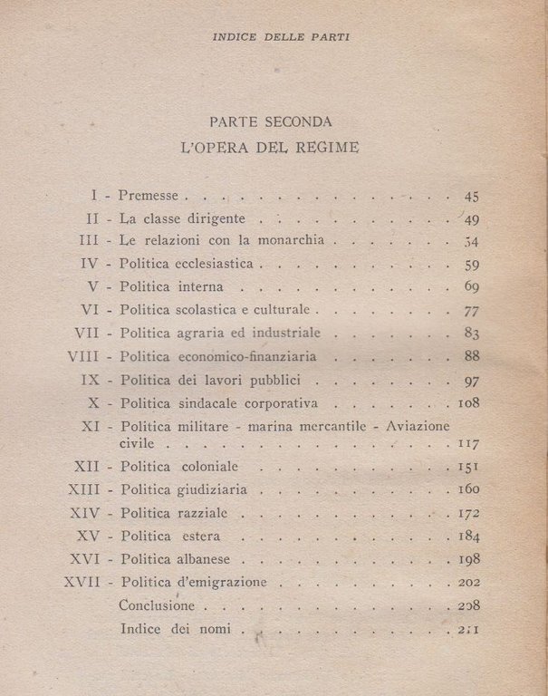 IL REGIME FASCISTA Di Stefano Jacini 1947 Garzanti Libro