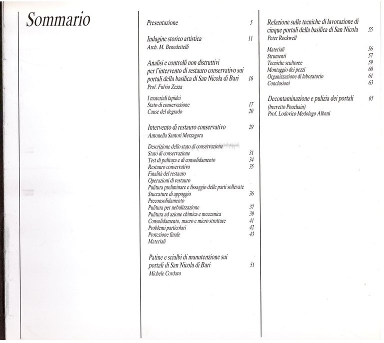 IL RESTAURO DEI PORTALI DELLA BASILICA DI SAN NICOLA DI …