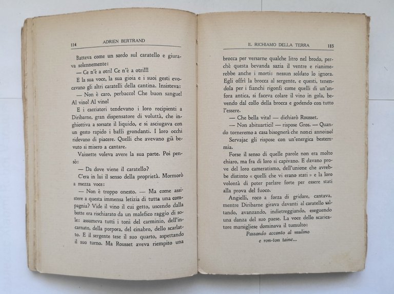 IL RICHIAMO DELLA TERRA di Adrien Bertrand 1934 Elettra romanzo …
