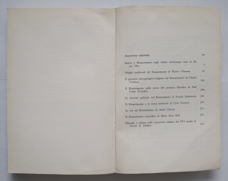 IL RINASCIMENTO INTERPRETAZIONI E PROBLEMI Chastel Boas Hay 1983 Laterza …