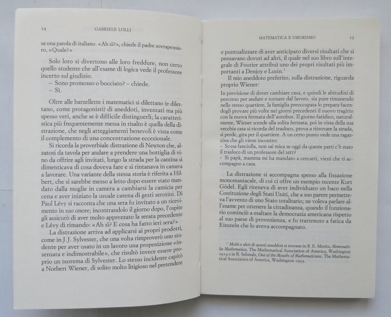 IL RISO DI TALETE di Gabriele Lolli 1999 Bollati Boringhieri …