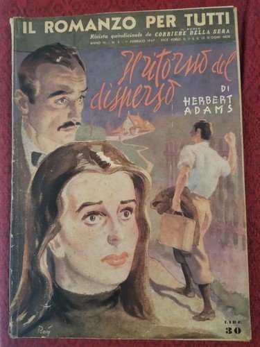 IL RITORNO DEL DISPERSO di Herbert Adams 1947 Corriere della … | Immagine Gallery 1
