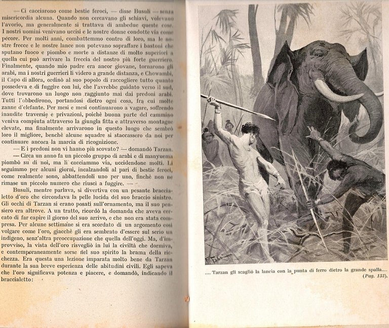 IL RITORNO DI TARZAN Edgar Rice Burroughs 1928 Bemporad Libro …