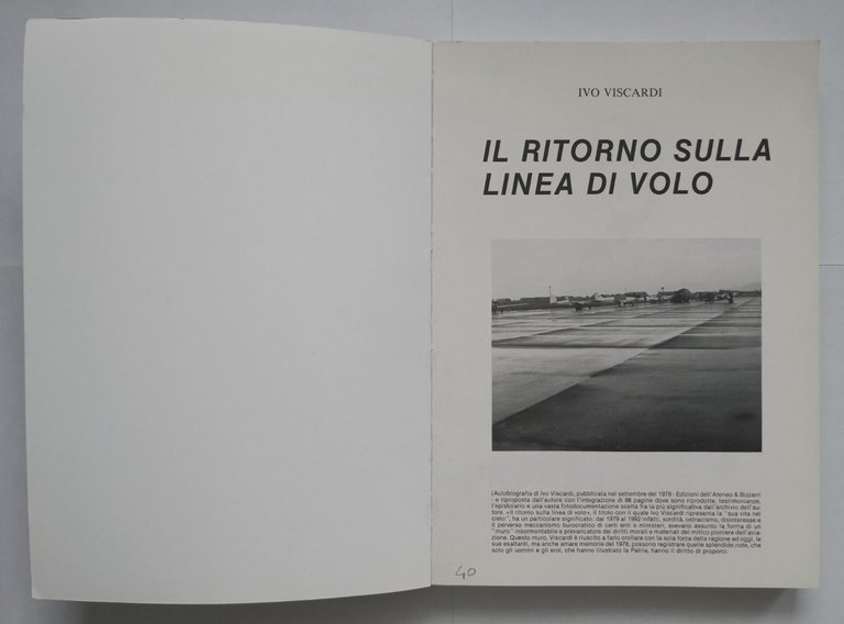 IL RITORNO SULLA LINEA DI VOLO di Ivo Viscardi 1978 …