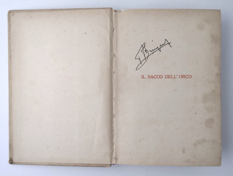 IL SACCO DELL'ORCO di Giovanni Papini 1933 Vallecchi Libro letteratura …
