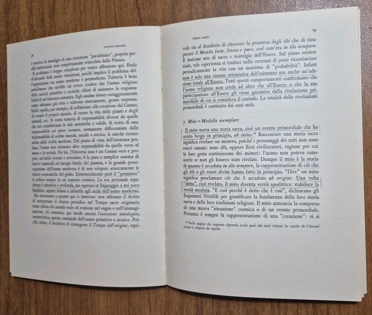 IL SACRO E IL PROFANO di Mircea Eliade 1969 Boringhieri …