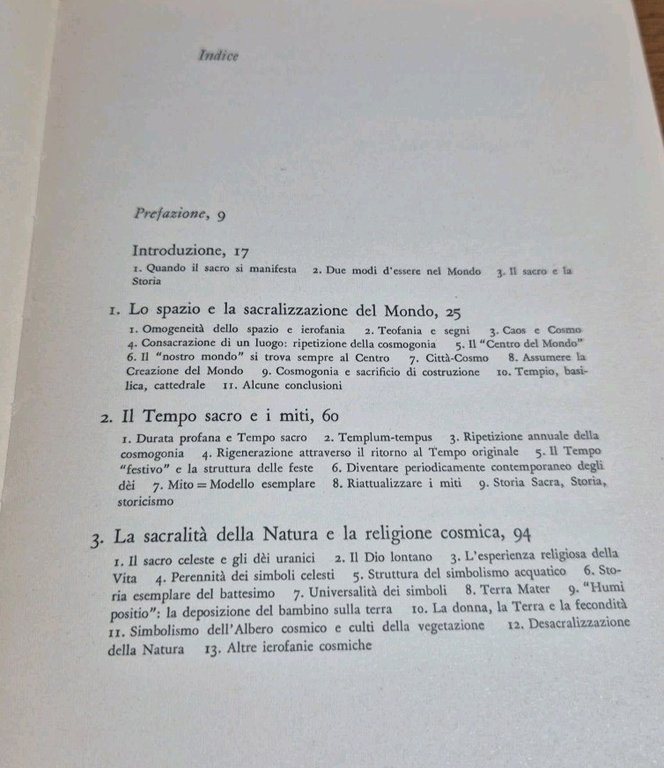 IL SACRO E IL PROFANO di Mircea Eliade 1969 Boringhieri …