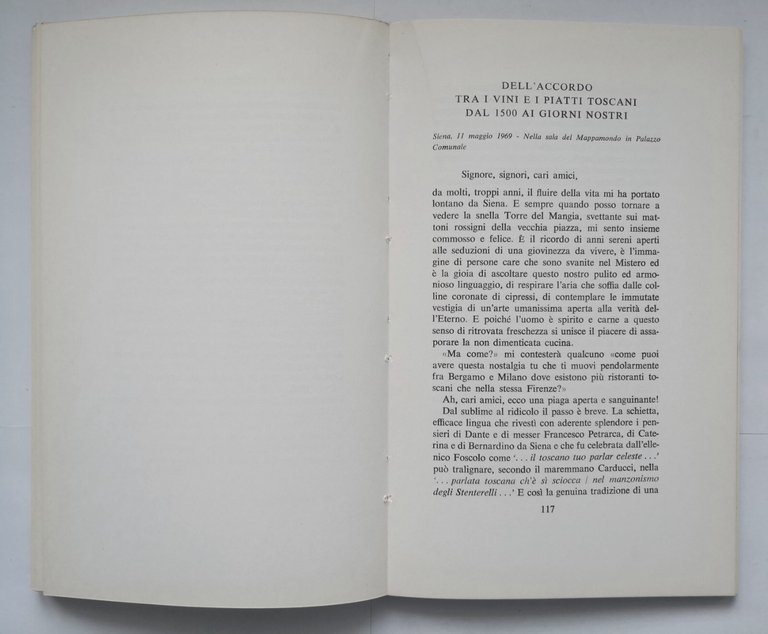 IL SECONDO CONVEGNO DELL'ACCADEMIA ITALIANA DELLA CUCINA 1972 Libro maggio …