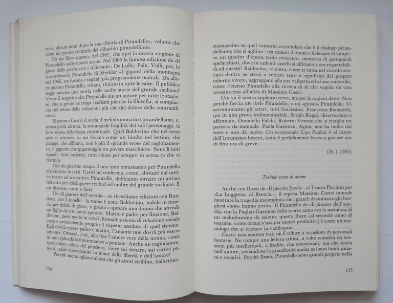 IL SETTIMO PERSONAGGIO di Egidio Pani 1992 Laterza libro critica …