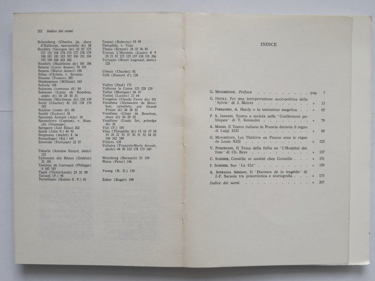 IL TEATRO AL TEMPO DI LUIGI XIII 1974 Editori Adriatica …