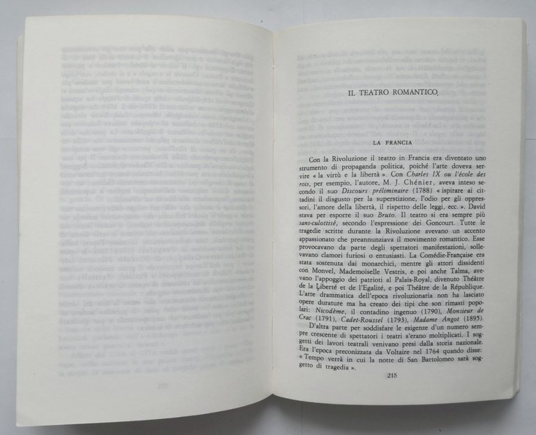 IL TEATRO DALLE ORIGINI AI GIORNI NOSTRI di Leon Moussinac …