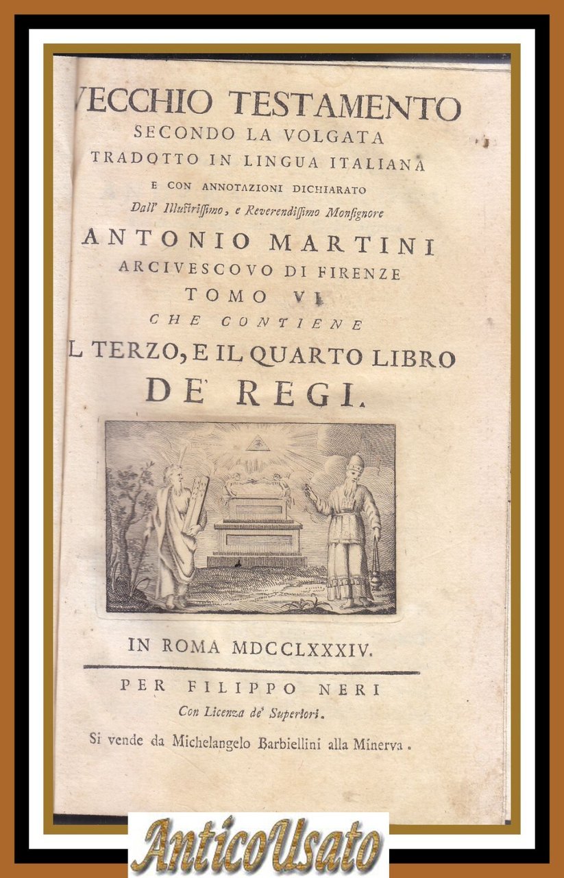 IL TERZO E IL QUARTO LIBRO DE REGI 1784 Bibbia …