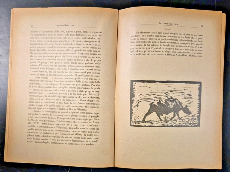 IL VENTO DEL SUD di Adolfo Balliano 1930 Formica libro …
